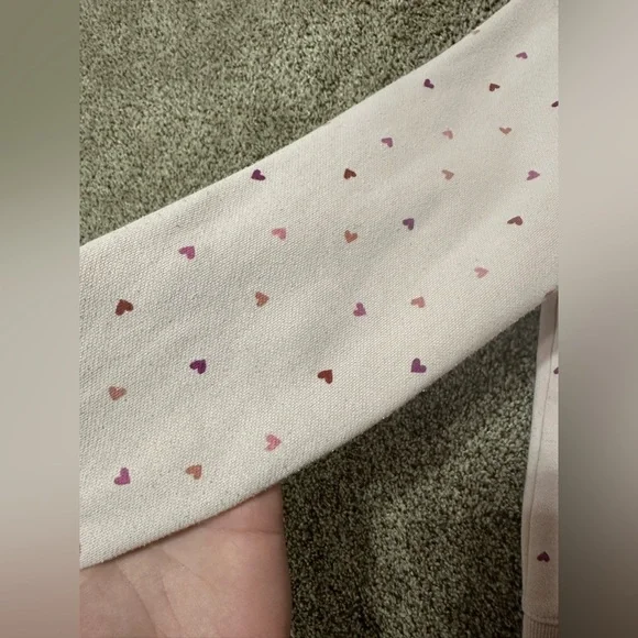 Cat & Jack Light Pink Heart Hoodie - Picture 3 of 10